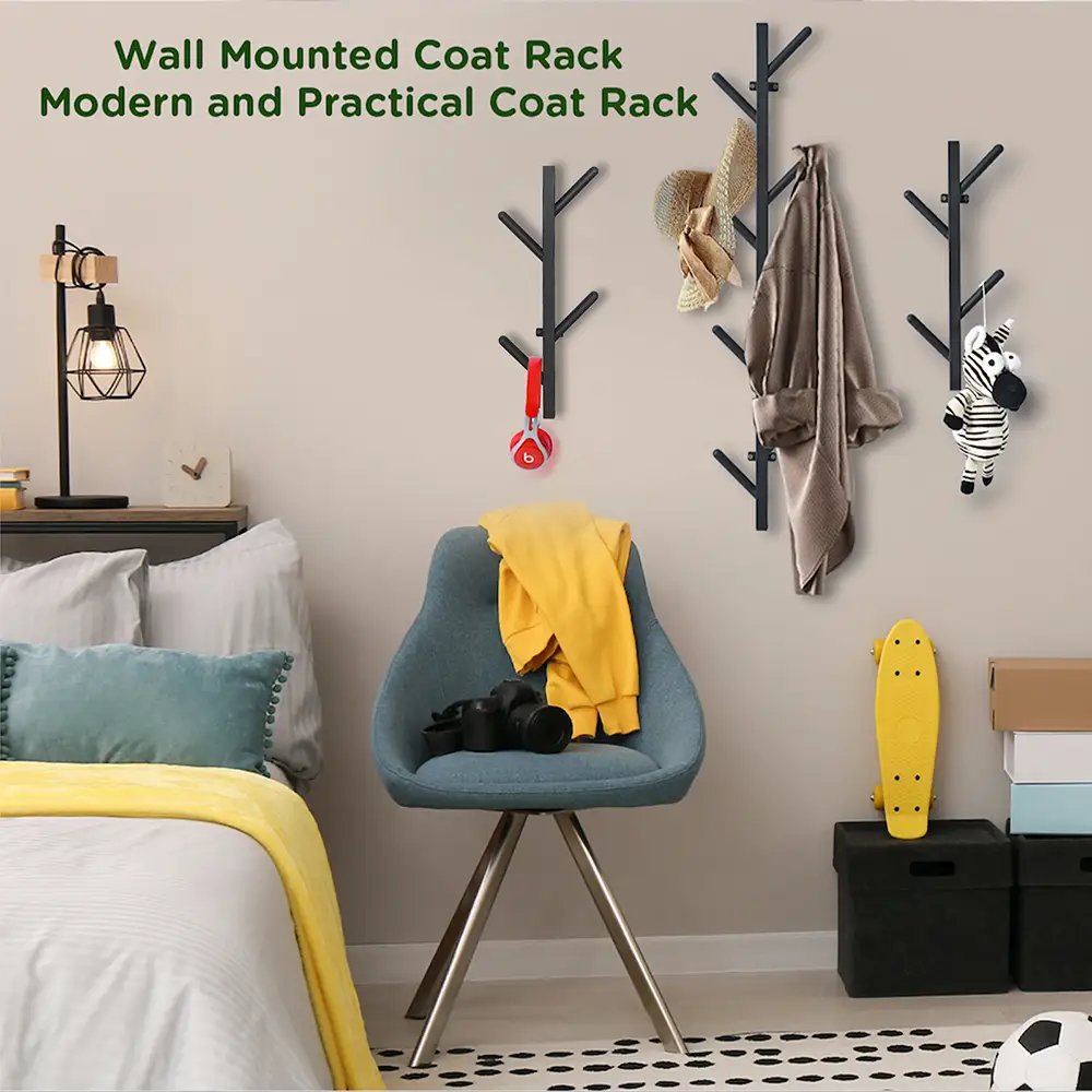 Vertical Hooks for Living Room, Bedroom, Entryway