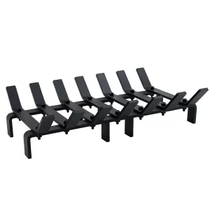 Fireplace Grate, Wood Stove Grate Rack, Stove Burning Rack, Heavy Duty Solid Steel Firewood Holder